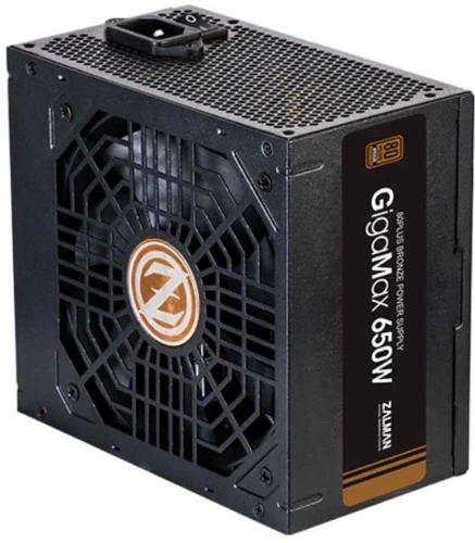 Блок питания Zalman ATX 650W ZM650-GVII 80+ bronze (20+4pin) APFC 120mm fan 5xSATA RTL