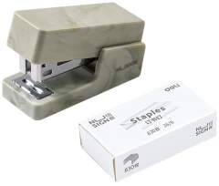 Степлер мини Deli NS083C KHAKI Nusign 24/6 26/6 (25листов) хаки 830скоб пластик коробка