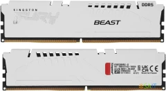 Память DDR5 2x16GB 6000MHz Kingston KF560C30BWEK2-32 Fury Beast RTL Gaming PC5-48000 CL30 DIMM 288-pin 1.4В kit single rank с радиатором Ret