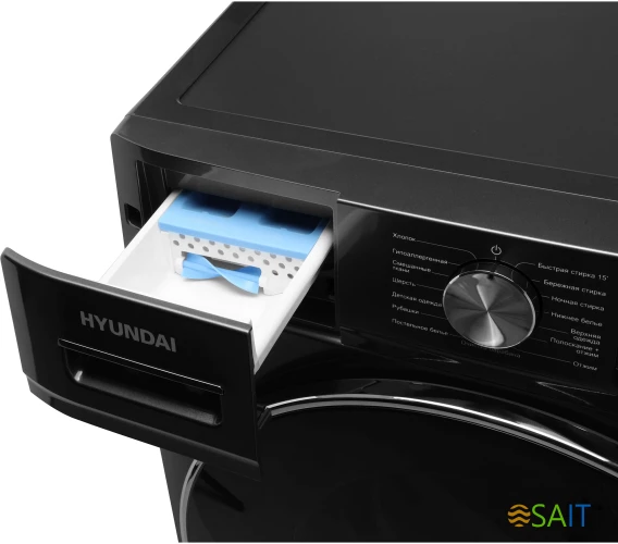 Стиральная машина Hyundai WMA8407 класс: A+++ загр.фронтальная макс.:8кг темно-серый инвертор