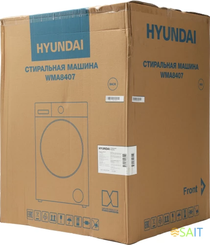 Стиральная машина Hyundai WMA8407 класс: A+++ загр.фронтальная макс.:8кг темно-серый инвертор