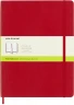 Блокнот Moleskine CLASSIC SOFT QP623F2 XLarge 190х250мм 192стр. нелинованный мягкая обложка красный