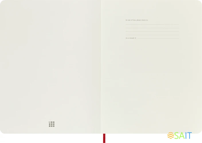 Блокнот Moleskine CLASSIC SOFT QP623F2 XLarge 190х250мм 192стр. нелинованный мягкая обложка красный