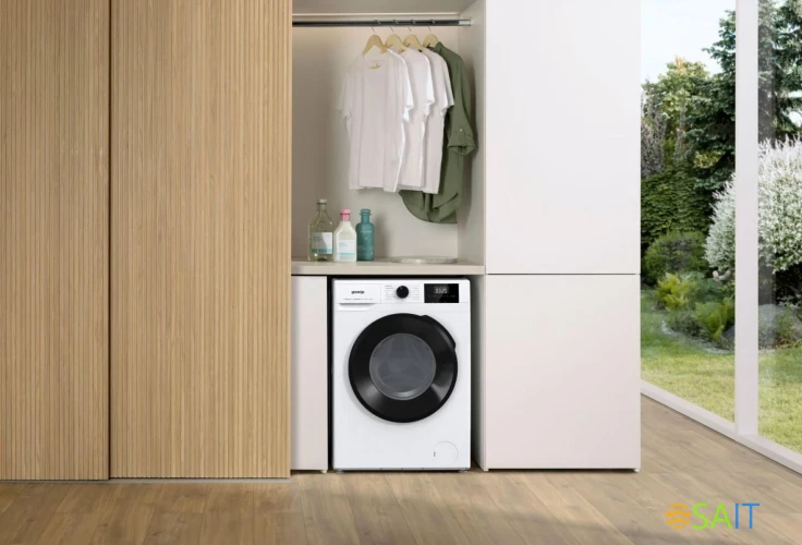 Стиральная машина Gorenje W1NGPI72SBS/C загр.фронтальная макс.:7кг белый инвертер
