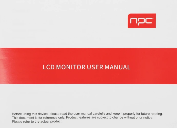 Монитор NPC 27" MU2707-K черный IPS LED 5ms 16:9 HDMI M/M матовая HAS Piv 1000:1 250cd 178гр/178гр 3840x2160 60Hz G-Sync FreeSync DP 4K USB 6.1кг