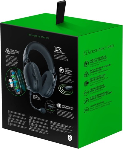 Наушники с микрофоном Razer Blackshark V2 Pro черный 1.3м мониторные Radio оголовье (RZ04-03220100-R3M1)
