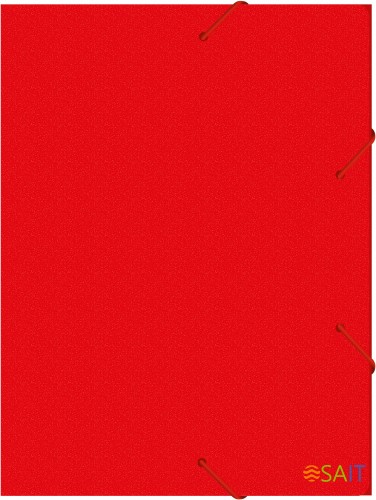 Папка-короб на резинке Бюрократ -BA40/07RED пластик 0.7мм корешок 40мм A4 красный