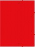 Папка-короб на резинке Бюрократ -BA40/07RED пластик 0.7мм корешок 40мм A4 красный
