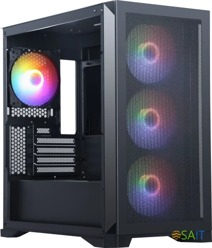 Корпус Accord AM08 черный без БП mATX 4x120mm 2x140mm 2xUSB2.0 1xUSB3.0 audio bott PSU