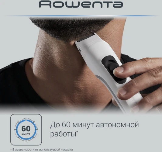 Триммер Rowenta TN8961F4 белый (насадок в компл:9шт)
