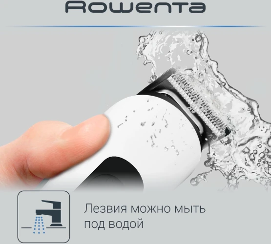 Триммер Rowenta TN8961F4 белый (насадок в компл:9шт)