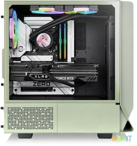 Корпус Thermaltake Ceres 350 MX Matcha зеленый без БП E-ATX 2x140mm 2xUSB3.0 audio bott PSU