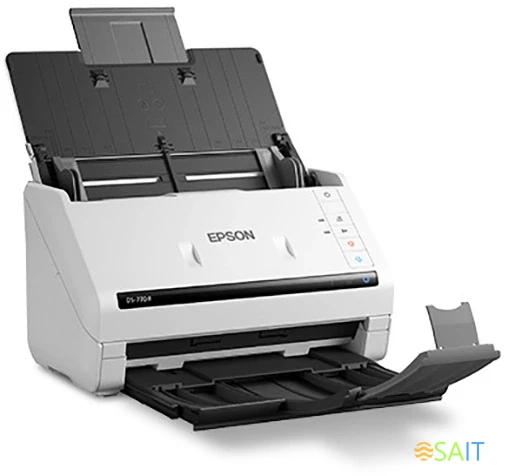 Сканер протяжный Epson WorkForce DS-770II (B11B262401/501) A4 белый/черный