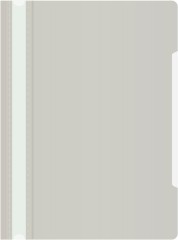 Папка-скоросшиватель Бюрократ -PS20GREY A4 прозрач.верх.лист пластик серый 0.12/0.16