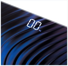 Весы напольные электронные Hyundai H-BS03980 макс.180кг синий/фиолетовый