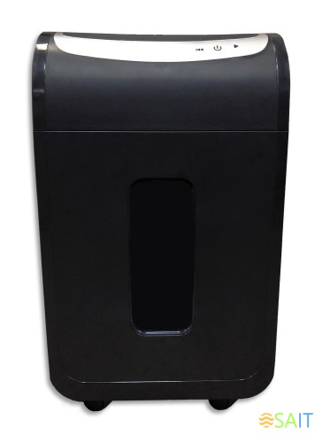 Шредер Office Kit S218 (1,9x13) черный (секр.P-5) фрагменты 22лист. 30лтр. скрепки скобы пл.карты CD