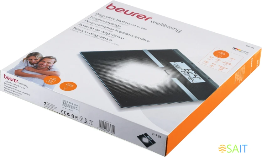 Весы напольные электронные Beurer BG21 макс.180кг черный