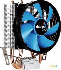 Устройство охлаждения(кулер) Aerocool Verkho 2 Soc-AM5/AM4/1200/1700/1851 черный/синий 4-pin 15-25dB Al+Cu 110W 307gr Ret