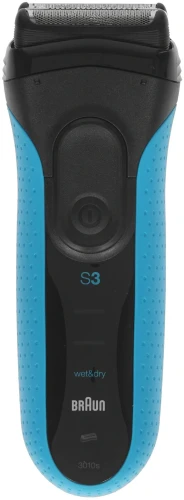 Бритва сетчатая Braun Series 3 3010S реж.эл.:3 питан.:аккум. синий/черный