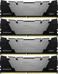 Память DDR4 4x8GB 3600MHz Kingston KF436C16RB2K4/32 Fury Renegade Black RTL Gaming PC4-25600 CL16 DIMM 288-pin 1.35В kit single rank с радиатором Ret
