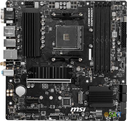 Материнская плата MSI B550M PRO-VDH WIFI Soc-AM4 AMD B550 4xDDR4 mATX AC`97 8ch(7.1) GbLAN RAID+HDMI+DP