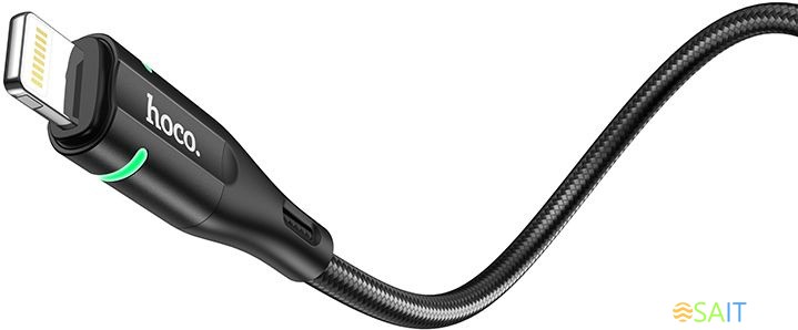 Кабель Hoco U93 Shadow iP U93 SHADOW IP USB (m)-Lightning (m) 1.2м черный коробка