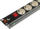 Блок распределения питания Lanmaster LAN-EP19-8P/S-1.8M гор.размещ. 8xSchuko базовые 10A C14 1.8м