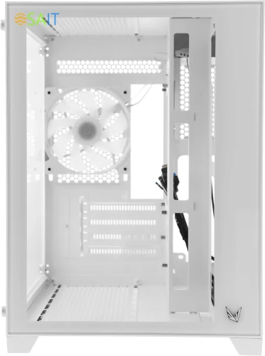 Корпус Formula Crystal Z5 TG белый без БП mATX 11x120mm 2xUSB2.0 1xUSB3.0 audio bott PSU