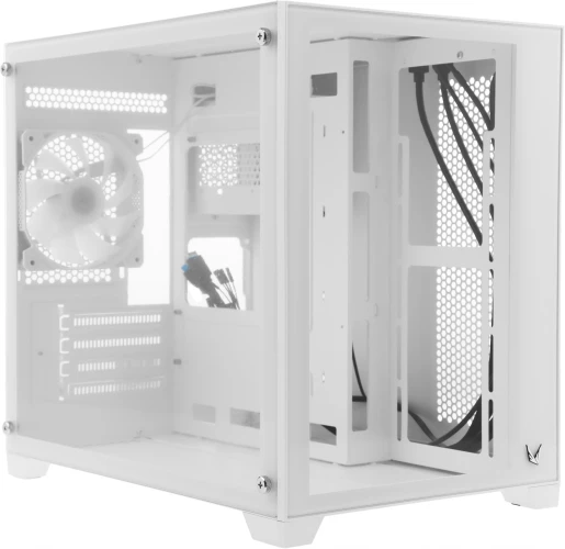 Корпус Formula Crystal Z5 TG белый без БП mATX 11x120mm 2xUSB2.0 1xUSB3.0 audio bott PSU