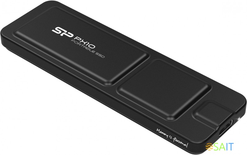 Накопитель SSD Silicon Power USB-C 2TB SP020TBPSDPX10CK PX10 1.8" черный