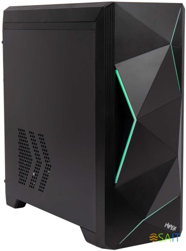 Корпус Hiper A68 черный без БП mATX 1x80mm 1x92mm 2xUSB2.0 1xUSB3.0 audio