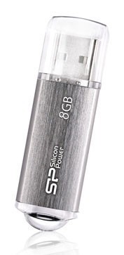 Флеш Диск Silicon Power 8Gb Ultima II-I Series SP008GBUF2M01V1S USB2.0 серебристый