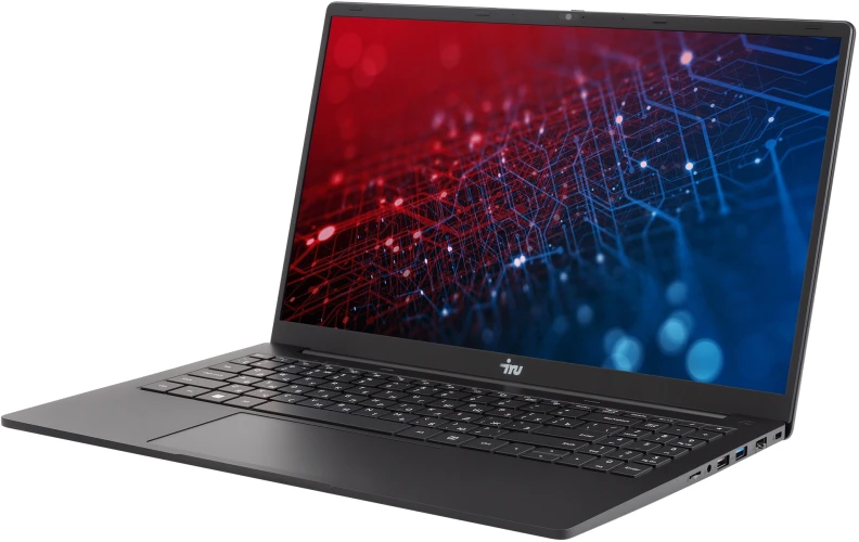 Ноутбук IRU Strato 15ALID5 Core i7 13620H 16Gb SSD512Gb Intel UHD Graphics 15.6" IPS FHD (1920x1080) FreeDOS black WiFi BT Cam 6000mAh (2148035)