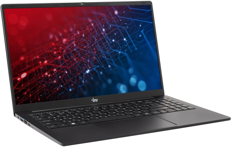Ноутбук IRU Strato 15ALID5 Core i7 13620H 16Gb SSD512Gb Intel UHD Graphics 15.6" IPS FHD (1920x1080) FreeDOS black WiFi BT Cam 6000mAh (2148035)