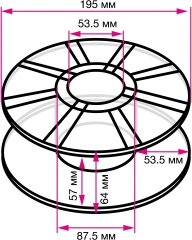 Пластик для принтера 3D Cactus CS-3D-PETG-1KG-PINK PETG d1.75мм 1кг L316м 1цв.