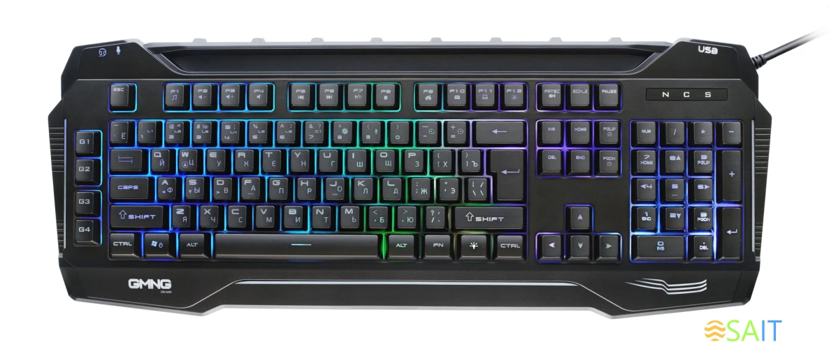 Клавиатура GMNG 975GK черный USB Multimedia for gamer LED (1677429)