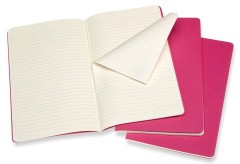 Блокнот Moleskine CAHIER JOURNAL CH016D17 Large 130х210мм обложка картон 80стр. линейка розовый неон (3шт)