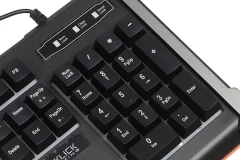 Клавиатура Оклик 710G BLACK DEATH черный/серый USB Multimedia for gamer LED