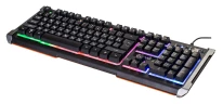 Клавиатура Оклик 710G BLACK DEATH черный/серый USB Multimedia for gamer LED