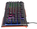 Клавиатура Оклик 710G BLACK DEATH черный/серый USB Multimedia for gamer LED