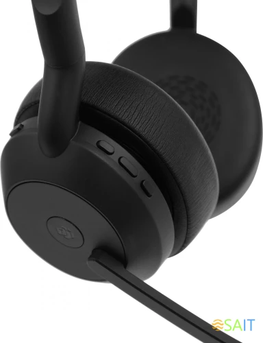 Наушники с микрофоном Jabra Evolve2 55, Link380c MS Stereo черный накладные BT оголовье (25599-999-899)