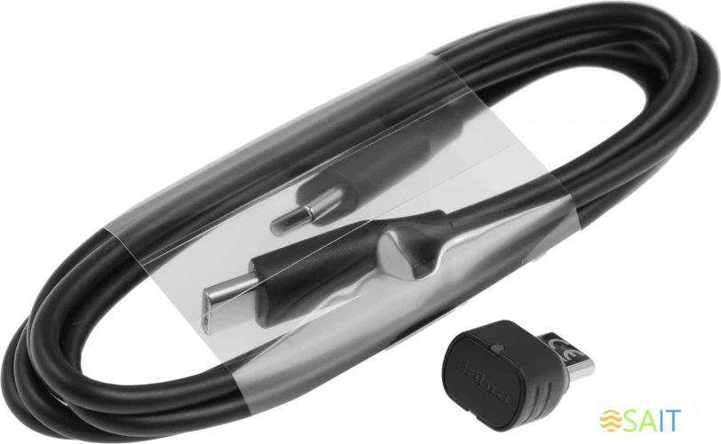 Наушники с микрофоном Jabra Evolve2 55, Link380c MS Stereo черный накладные BT оголовье (25599-999-899)