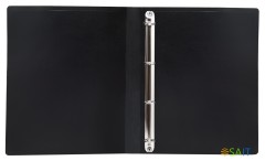 Папка на 4-х кольцах Buro -ECB0420/4RBLACK A4 пластик 0.5мм черный