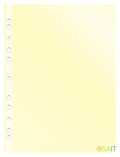 Папка-вкладыш Бюрократ Премиум -013YEL желтый глянцевые A4+ 30мкм (упак.:50шт)