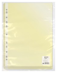 Папка-вкладыш Бюрократ Премиум -013YEL желтый глянцевые A4+ 30мкм (упак.:50шт)