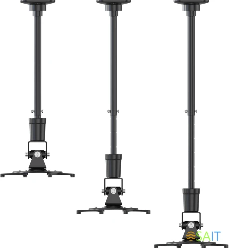 Кронштейн для проектора Cactus CS-VM-PR01L-BK черный макс.10кг потолочный поворот и наклон