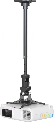 Кронштейн для проектора Cactus CS-VM-PR01L-BK черный макс.10кг потолочный поворот и наклон