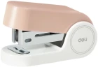 Степлер мини Deli EK203-PK EK203 24/6 26/6 (15листов) встроенный антистеплер розовый 15скоб металл/пластик коробка