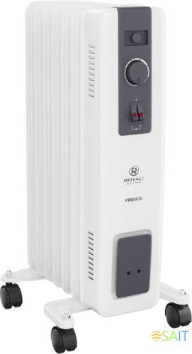 Радиатор масляный Royal Clima ROR-FR7-1500M 1500Вт белый/черный