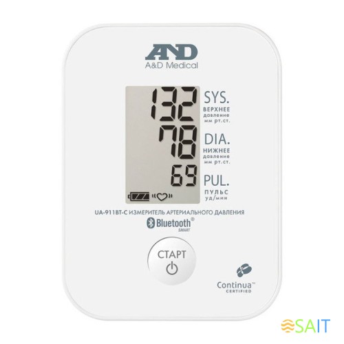 Тонометр автоматический A&D UA-911BT-C
